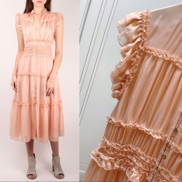 Ulla Johnson Rosalind Tiered Ruffle Midi Dress - Picture 8 of 10